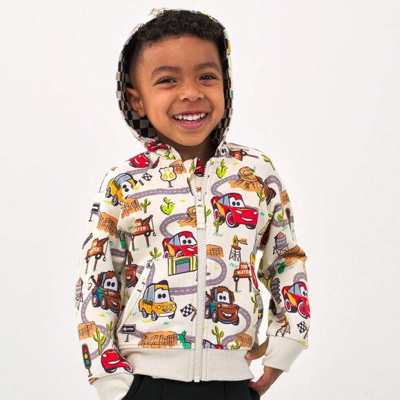 NIB Little Sleepies Disney Pixar Radiator Springs Zip Hoodie Size 4T